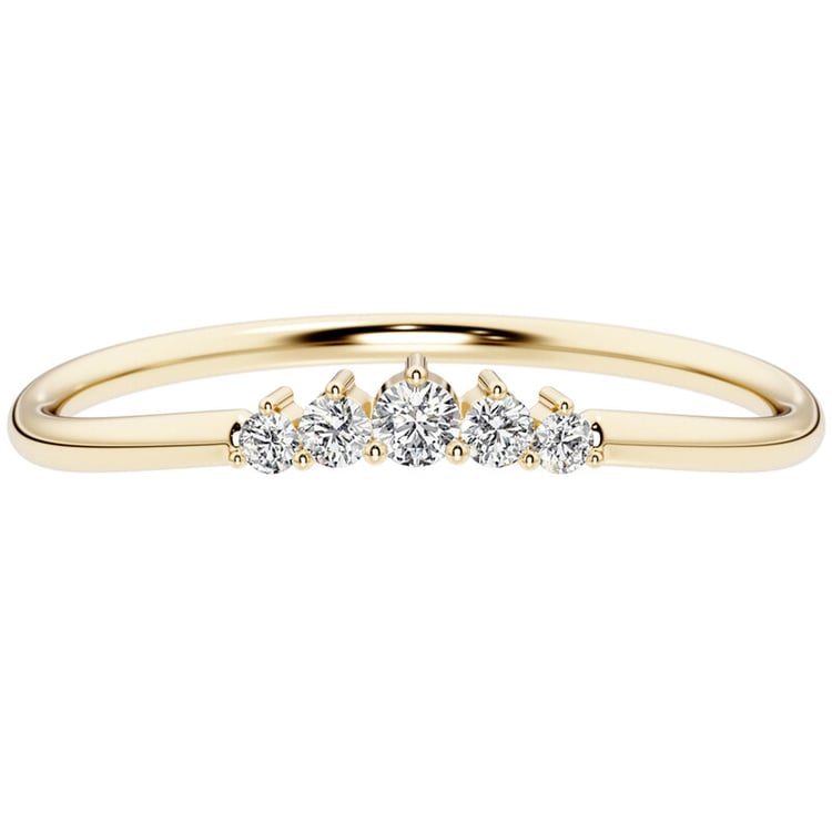 Ring in einer leichten V-Form mit Lab Grown Diamanten Myles 139609
