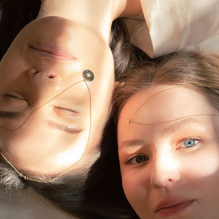 Silbernes Schmuckset in Sternform für Zwei Pixie 99710