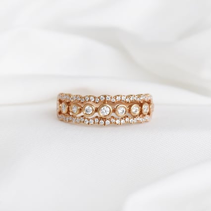 Romantischer Ring mit Diamanten Daan