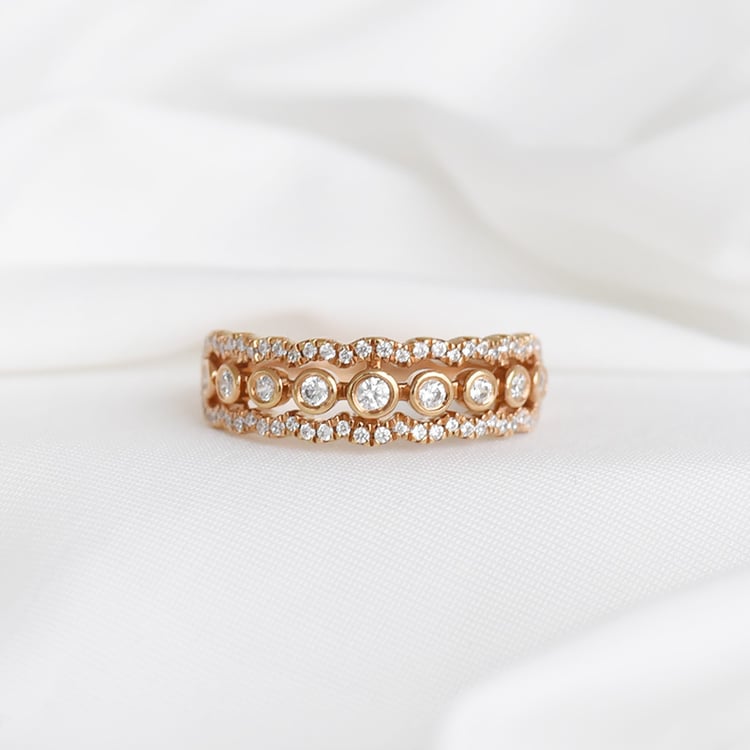 Goldring mit Diamanten 92794