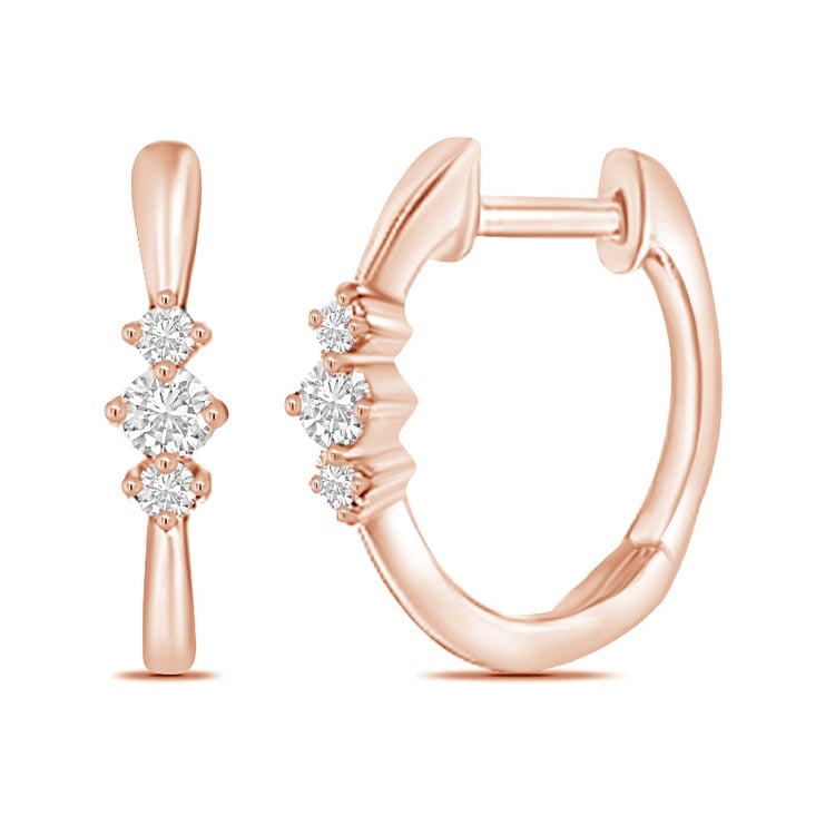 Creolen mit strahlenden Diamanten Koko 68139