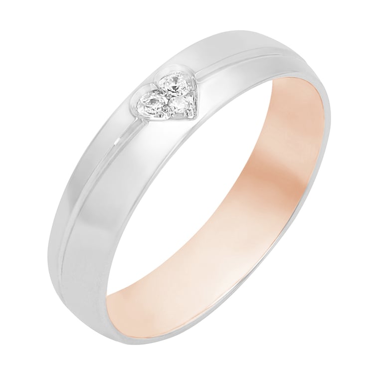 Romantische Eheringe aus Gold mit Diamanten Rexie 80464