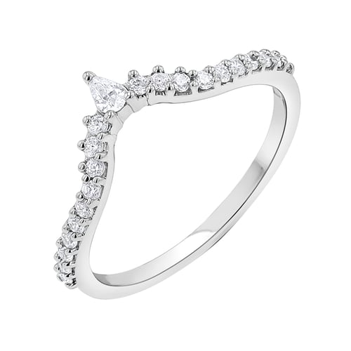 Eternityring in V-Form mit Lab Grown Diamanten Phineas