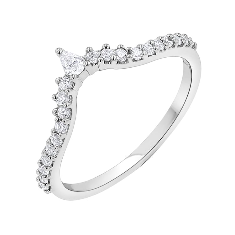 Eternityring in V-Form mit Lab Grown Diamanten Phineas 141951