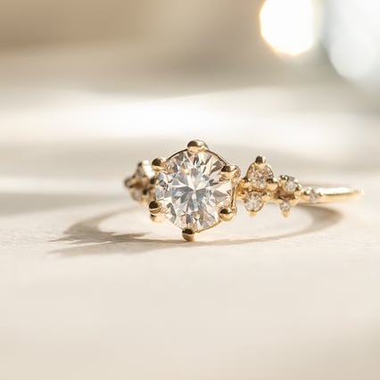 Verlobungsring aus Gold mit 0.44ct IGI-zertifiziertem Lab Grown Diamanten Olha