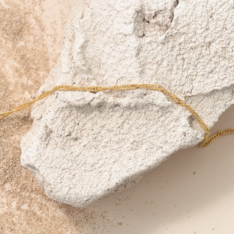 Silberne Singapurkette 42 cm 124448