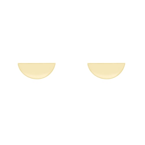 Minimalistische Ohrringe in Form eines Halbmondes Tosdo