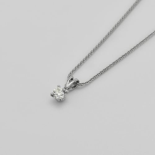 Platin Anhänger mit Diamanten Jadell