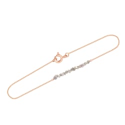 Armband aus Gold mit rosa ungeschliffenen Diamanten Benaty
