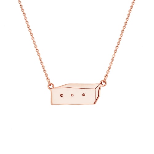 Silberne Kette mit einem Kasten Der Kleine Prinz