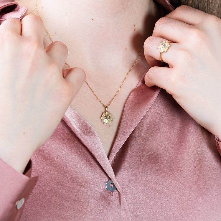 Anhänger mit Diamantblüte Devanna 152123