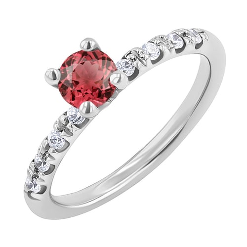 Turmalin Verlobungsring in Gold mit Diamanten Megha