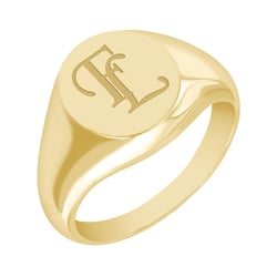 Herrenring mit Lasergravur Badane