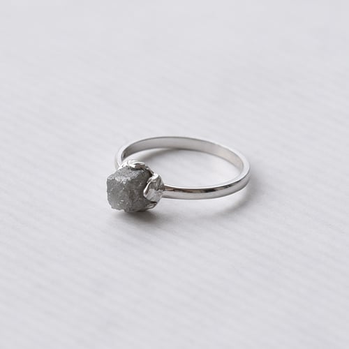Goldring mit Rohdiamant Gianni