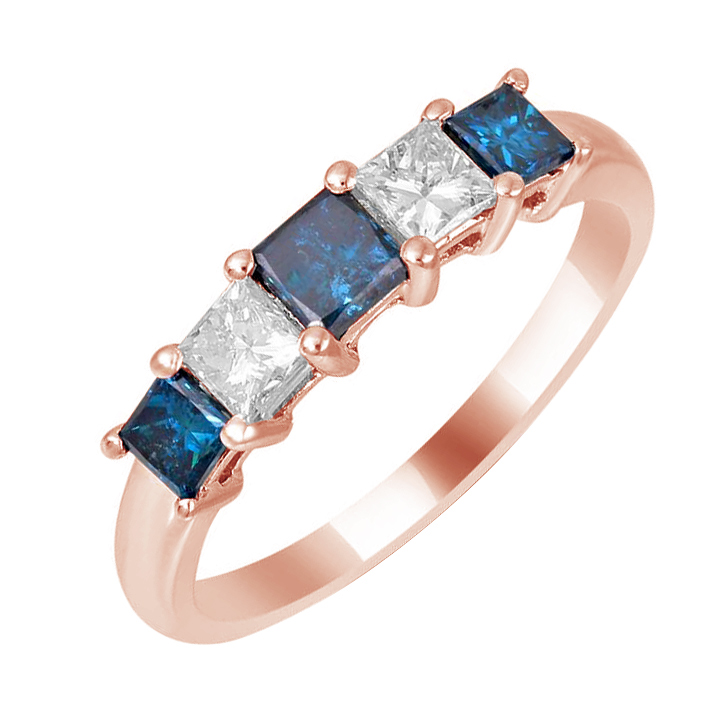 Ring mit blauen Diamanten 79134