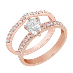 Ringset mit Diamanten Ihrer Wahl Marveille