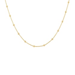 Silberne Kette mit Kugeln 45 cm