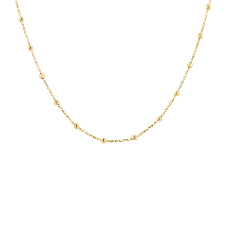 Silberne Kette mit Kugeln 45 cm