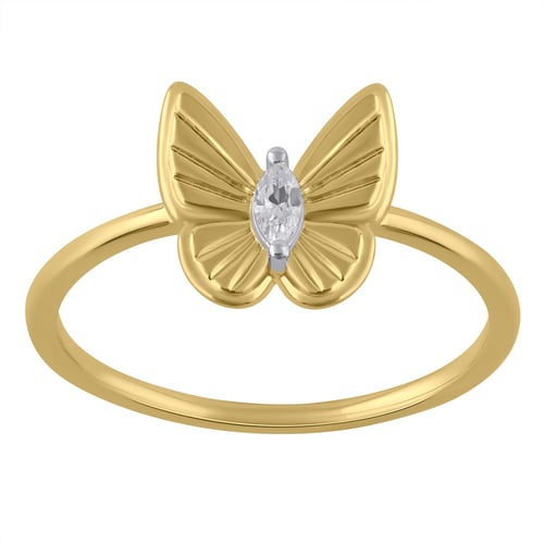 Ring aus Gold mit Diamanten Rachel