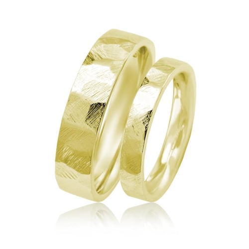 Moderne Eheringe aus Gold Laqen