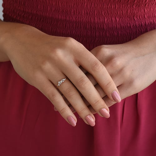 Cluster Ring mit Diamanten Isolde