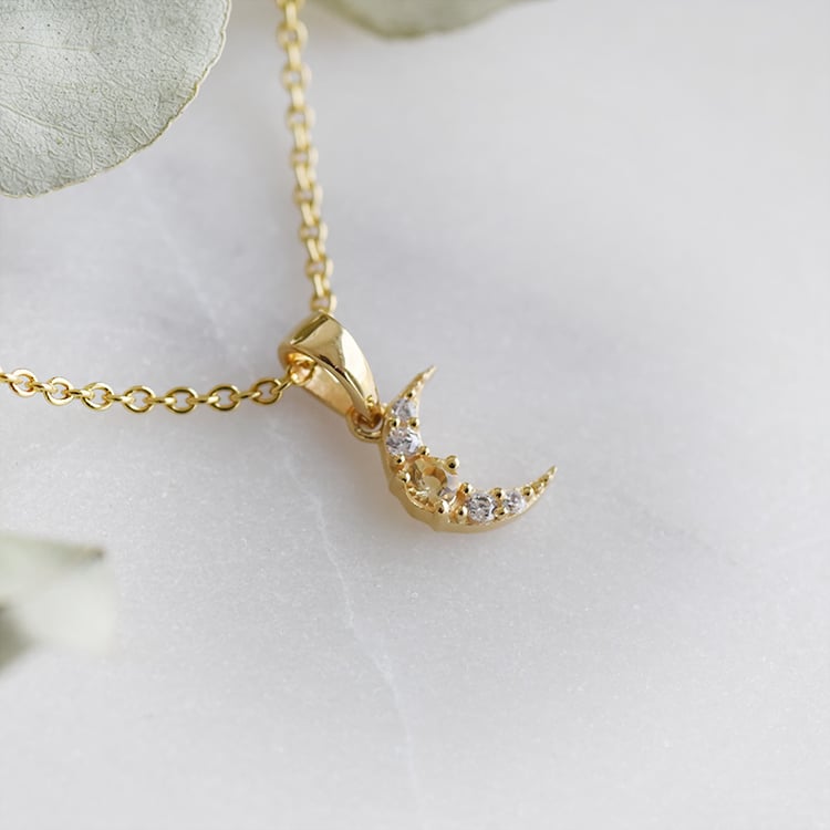 Anhänger mit Citrin und Zirkonia 91995