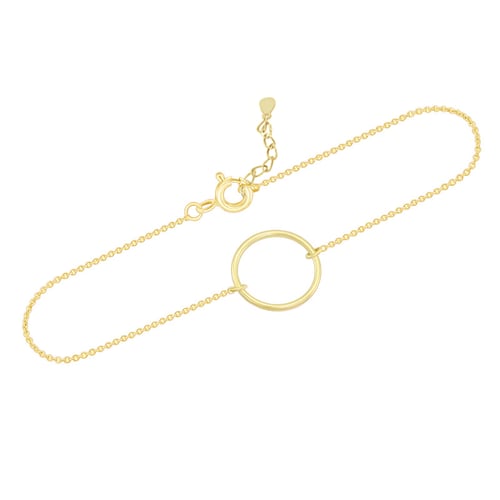 Silbernes minimalistisches Armband Karma