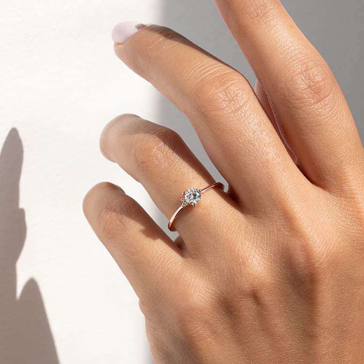 Cluster Ring mit Diamanten Marine 140596