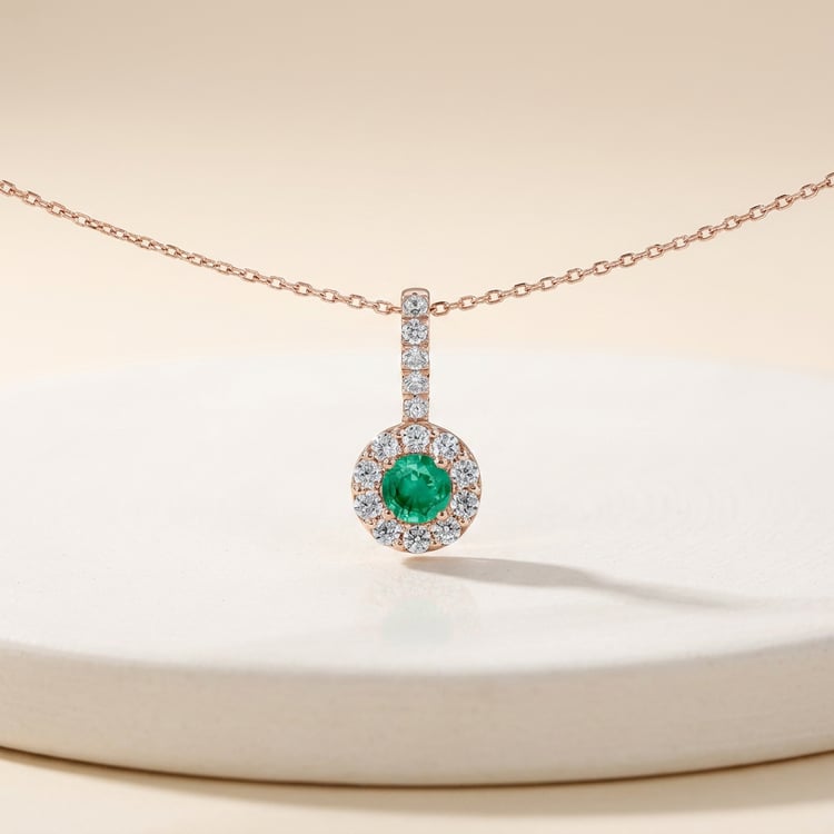 Eleganter Anhänger mit Smaragd und Lab Grown Diamanten Harvey 171059