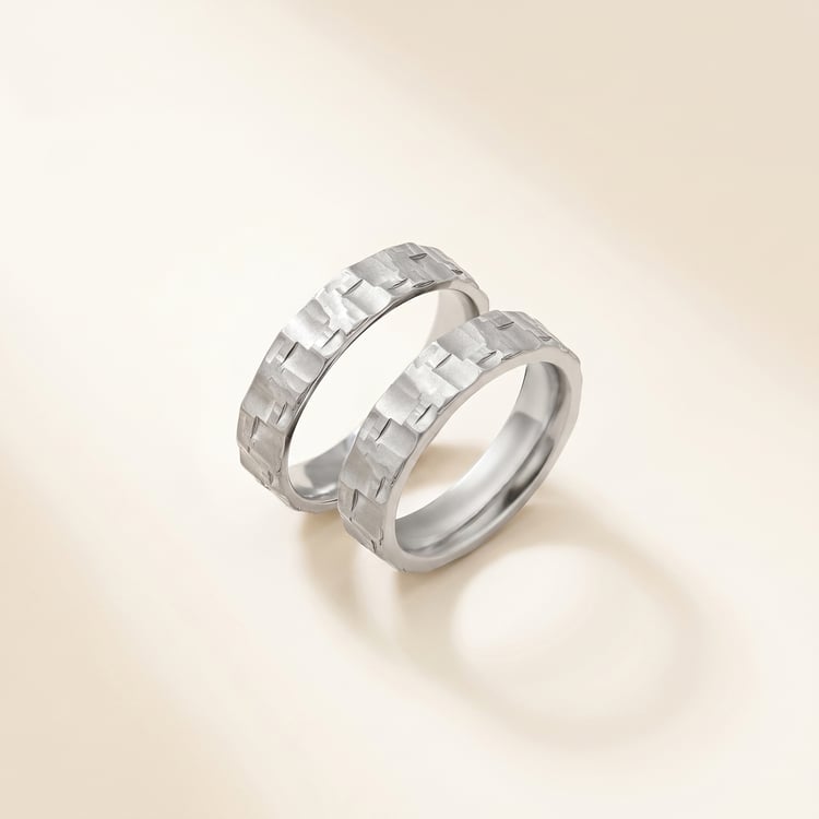 Eheringe aus Titan mit Diamanten Spencer 168553