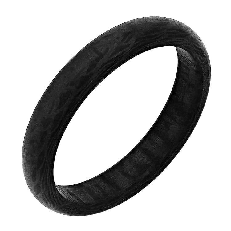 Halbrunde Trauringe aus Carbon Riem 80047