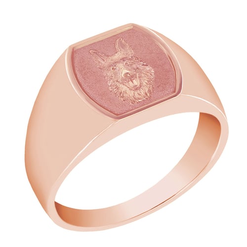 Herrenring mit personalisierter Handgravur Bertly