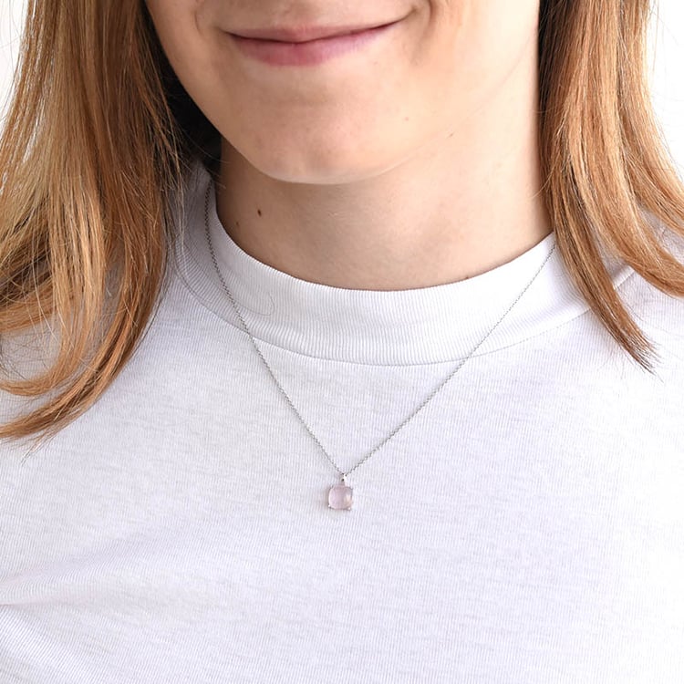 Goldener Anhänger mit Rosenquartz Bayani 81361