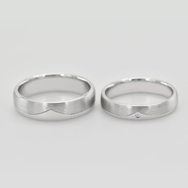 Schlichte Platin-Eheringe Audlin 29329