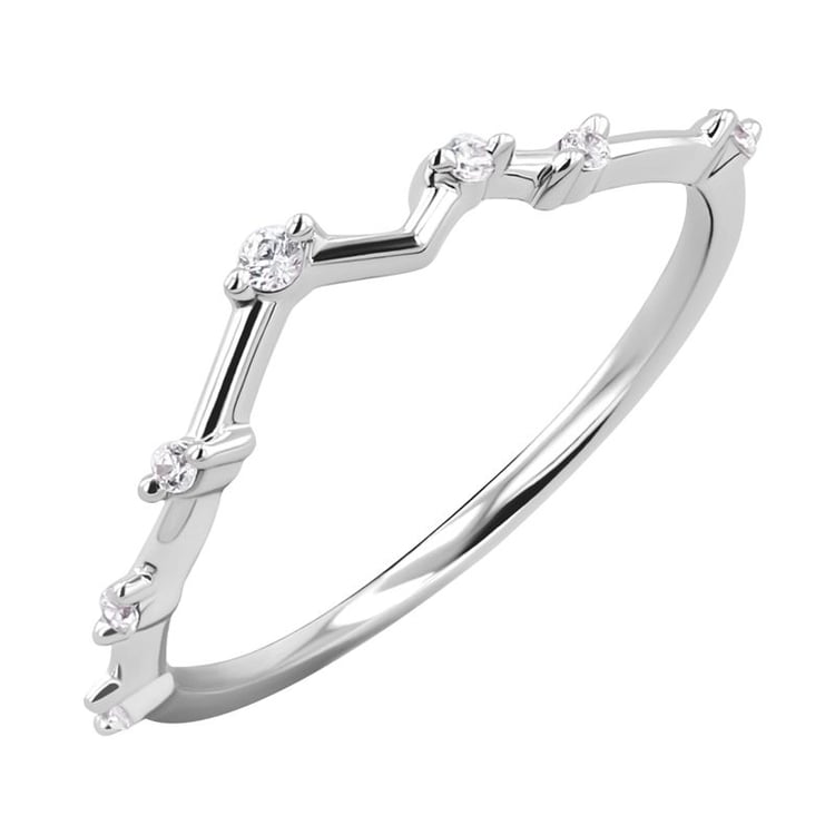 Ungewöhnlicher Ehering mit Lab Grown Diamanten Kosta 127959