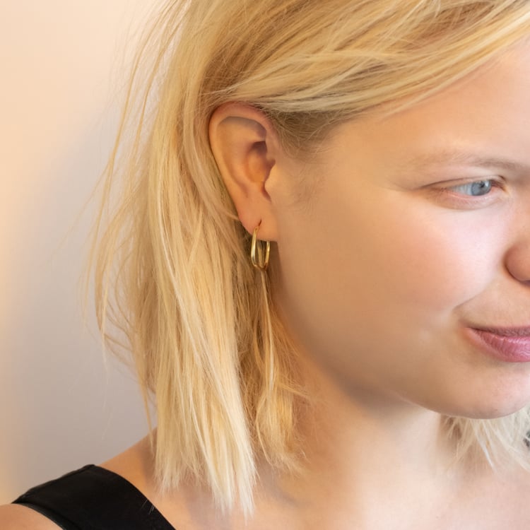 Vergoldete Ohrringe 2in1 Teofila 102088