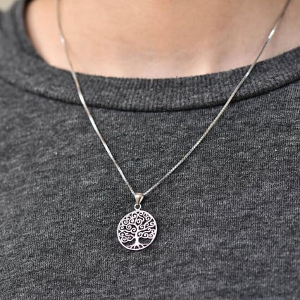 Silberner Anhänger Baum des Lebens Urle