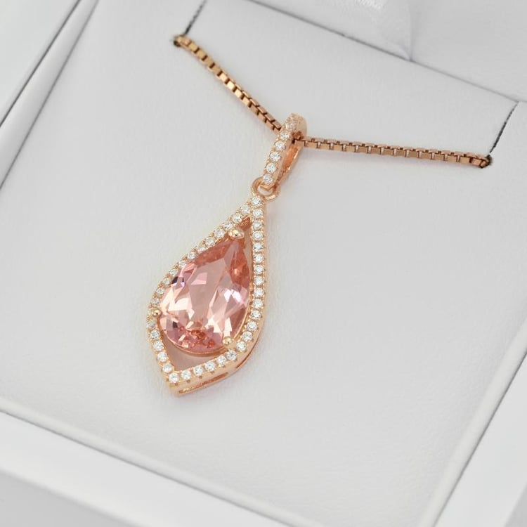 Anhänger mit Morganit 26158