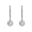 Ohrringe mit Diamanten aus Silber