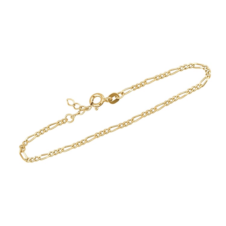 Silbernes Figaro Armband 21 cm 124334