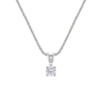 Platin Anhänger mit Diamanten Jadell