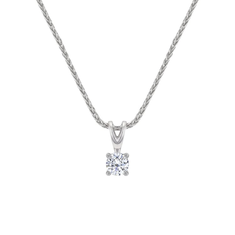 Platin Anhänger mit Diamanten Jadell