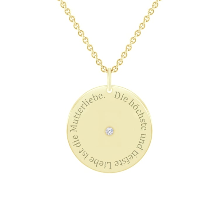 Anhänger mit Zitat und Diamant Janet 99792