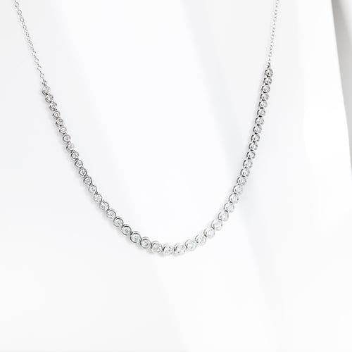Luxuriöse Silberkette mit Lab Grown Diamanten Sofi