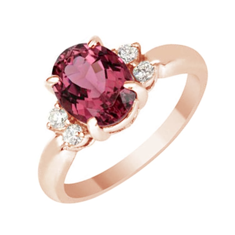 Ring mit Turmalin und Diamanten Celandia