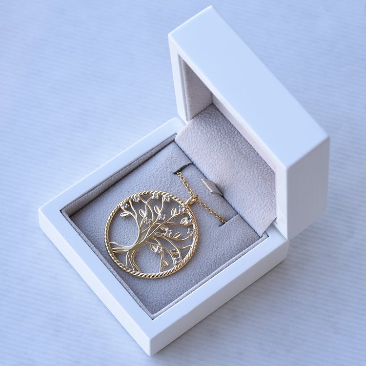 Extravagante Silberanhänger als Lebensbaum mit Tansaniten Byrd 72596