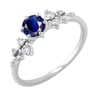 Verlobungsring mit Saphir und Diamanten Olha