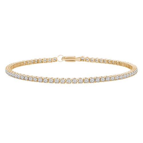 Goldenes Tennisarmband mit Lab Grown Diamanten Shimayra