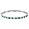 Tennisarmband mit Lab Grown Smaragde und Diamanten Vekic