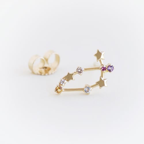 Ohrring mit Sternzeichen Capricorn